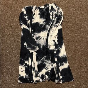 Black and White Tie-Dye cardigan